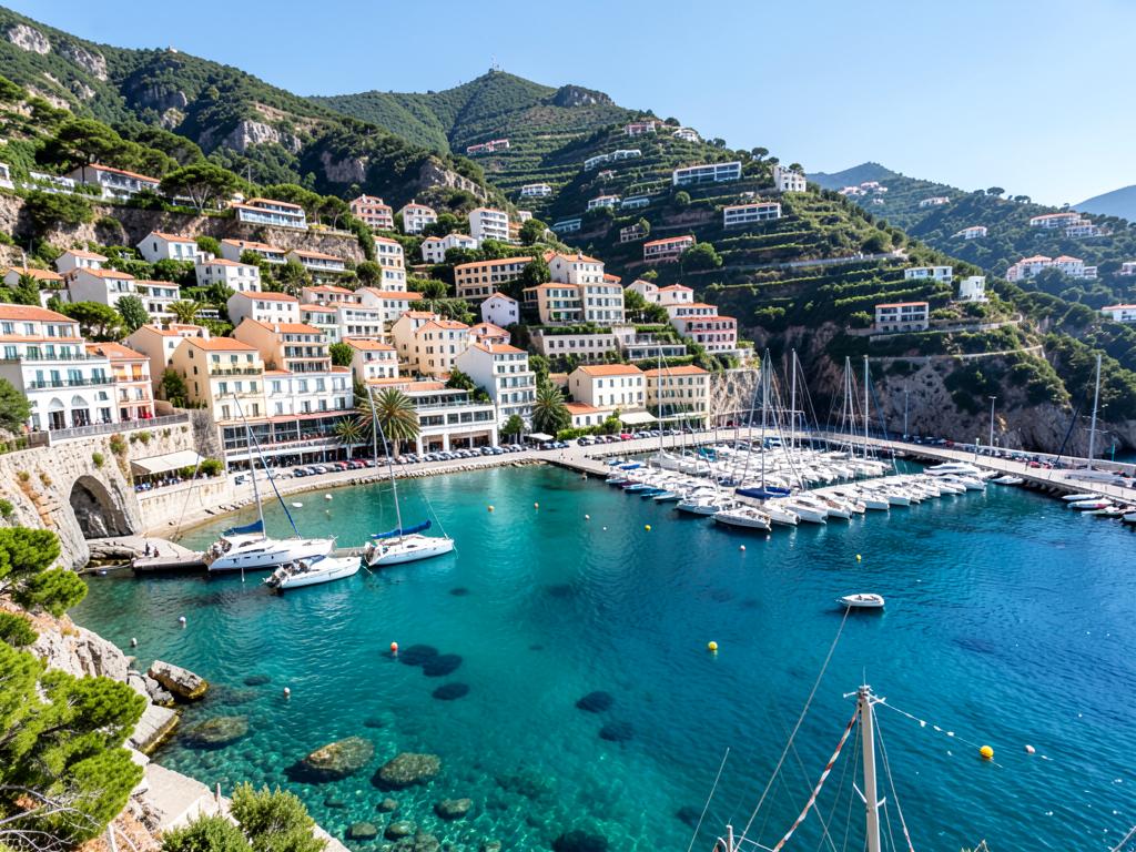Mallorca marina and Mediterranean coastline